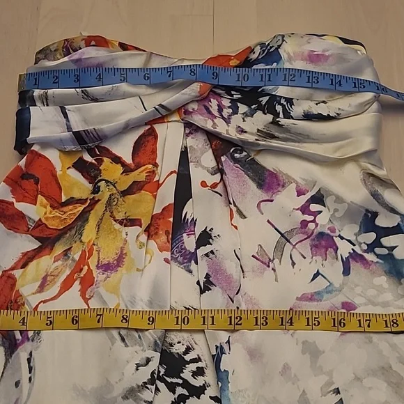 EUC Y2K JUMP by Wendye Chatilin Bubble Hem Abstract Floral Mini Dress - Picture 4 of 14